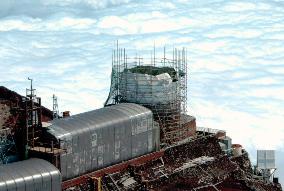 Dismantling of Mt. Fuji radar dome proceeding